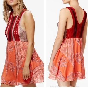 *NWT* Free People Women's Katie Crochet Mini Dress Size Small MSRP $168